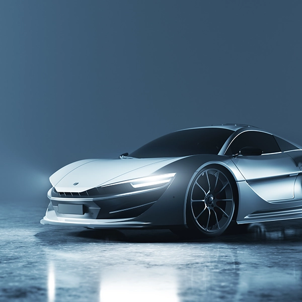 Automobile di lusso grigia